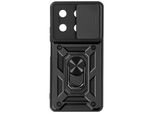 Avizar, Custodia Protettiva Per Xiaomi Redmi Note 13 5G Copertura Fotocamera Ad Anello, Nero