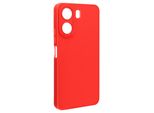 Avizar, Custodia In Silicone Softglow Per Xiaomi Redmi 13C, Fotocamera Protetta, Rosso