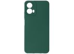 Avizar, Cover Soft Touch In Silicone Motorola Moto G34 5G, Retro Opaco, Verde Scuro