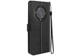 Mayaxess, Honor Magic 6 Lite Custodia A Portafoglio Funzione Stand Con Cinturino, Nero