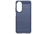 Avizar, Custodia Protettiva Flessibile Per Honor 90 Smart, Effetto Carbonio, Blu Carbonio