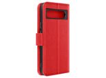 Avizar, Custodia In Ecopelle Con Funzione Di Supporto Per Google Pixel 8A, Rosso