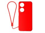 Avizar, Custodia Per Cellulare In Silicone Semirigido Per Honor 90 Smart, Rosso