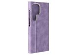 Avizar, Custodia In Ecopelle Sintetica Per Samsung Galaxy S24 Ultra, Viola Chiaro