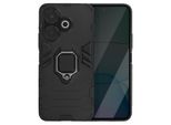 Avizar, Custodia Per Cellulare Antiurto Xiaomi Redmi 13 Con Supporto Per Anello, Nero