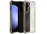 Imak, Custodia Antiurto Per Samsung Galaxy S24 Fe Con Angoli Rinforzati In Silicone, Nero Trasparente