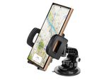 Avizar, Supporto Da Auto Per Smartphone Vista Perfetta Con Snodo Girevole, Nero