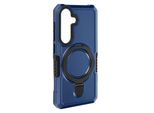 Avizar, Custodia Ibrida Antiurto Per Samsung Galaxy S24 / S25 Con Anello Di Fissaggio, Blu Scuro