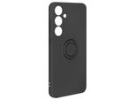 Avizar, Custodia Soft Touch Con Supporto Ad Anello Per Samsung Galaxy S24, Nero
