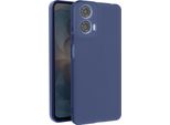 Avizar, Cover Soft Touch In Silicone Motorola Moto G24 Power, Retro Opaco, Blu Scuro