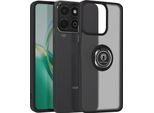 Avizar, Custodia Per Cellulare Per Honor 200 Anello Intelligente In Metallo, Supporto Video, Nero