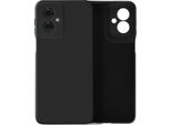Avizar, Custodia Semirigida In Silicone Soft Touch Per Motorola Moto G55, Nero