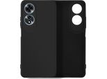 Avizar, Custodia Semirigida In Silicone Soft Touch Per Oppo A60, Nero