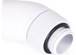 Alphacool Eiszapfen Adattatore Angolare Ruotabile Di 45° Da G1/4 Filetto Esterno A G1/4 Filetto Interno - Bianco