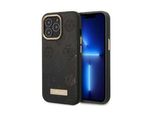 Guess Guhmp13Xsapstk Iphone 13 Pro Max6,7 Czarny/Nero Custodia Rigida Peony Logo Piastra Magsafe