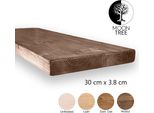 Moontree | Mensola Da Parete Rustica In Legno Ivar, 30X3,8X110Cm, Noce | Mensola Da Appendere, Mensola Da Parete In Legno Per Soggiorno