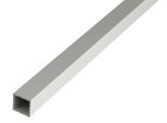 Alberts 498115 Tubo Quadrato, Alluminio, Anodizzato Argento, 1000 X 20 X 20 Mm, Set Da 3