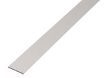 Alberts 473013 Barra Piatta, Alluminio, Anodizzato Argento, 1000 X 15 X 2 Mm