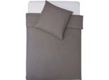 Lumaland Premium Biancheria Da Letto Everyday Copripiumino Per Tutte Le Stagioni (135X200 Cm) E Federa (80X80 Cm) Con Cerniera Ykk - Nero