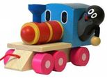 Talpa Con Treno - Giocattolo In Legno Da Tirare, 12 Cm Teddies