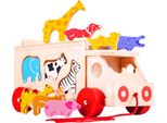 Bigjigs Toys Auto Di Legno Con Animali