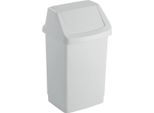 Cestino Per Rifiuti Con Coperchio - 30 X 55 X 28 Cm / Bianco / 25 Litri