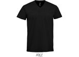 Sols 02940 | Maglietta Da Uomo Imperial Con Scollo A V - 190 Jersey - Colore: Nero Profondo - Taglia: S