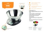Eta Eta Dori Bilancia Elettronica Da Cucina Da Banco In Acciaio Inox