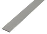 Alberts 497873 Barra Piatta, Alluminio, Anodizzato Argento, 1000 X 15 X 2 Mm, Set Da 12