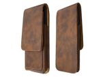 Caseroxx Custodia Flip Per Gigaset GS270 Plus In Marrone