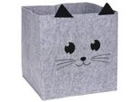 Contenitore Antracite Per Giocattoli Cuties, 32 X 32 X 32 Cm