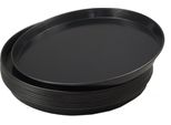 10 Pezzi Vassoio Per Pizza Rotondo In Metallo Blu Ø 50Cm Qualità Professionale Pesante