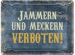 Vianmo Insegna Di Latta 30X40 Cm Jammern Und Meckern Verboten