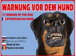 Vianmo Insegna In Legno 30X40 Cm Warnung Vor Hund Multi Sprachen