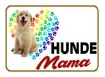 Vianmo Insegna In Legno 30X40 Cm Hunde Mama Herz