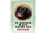 Vianmo Insegna In Legno 40X30 Cm Hund In Diesem Haus Wacht Ein Setter