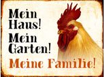 Vianmo Insegna In Legno 30X40 Cm Tiere Huhn Mein Haus Garten Familie