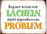 Vianmo Insegna In Legno 30X40 Cm Wenn Wir Lachen Stirbt Problem