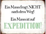 Vianmo Insegna In Legno 30X40 Cm Mann Fragt Nicht Nach Dem Weg