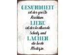 Vianmo Insegna In Legno 40X30 Cm Gesundheit Liebe Lachen Medizin