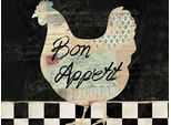 Vianmo Insegna In Legno 30X40 Cm Huhn HüHner Bon Appetit Eier