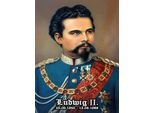 Vianmo Insegna In Legno 40X30 Cm Portrait Nostalgie KöNig Ludwig Ii