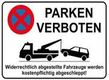 Vianmo Insegna In Legno 30X40 Cm Parken Parken Verboten Widerrechtlich