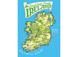 Vianmo Insegna In Legno 40X30 Cm Urlaub Greetings From Ireland Landkarte