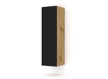 Pensile Duo 120 Cm Rovere Artigianale / Nero Opaco - Pensile A 1 Anta