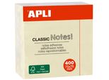 Apli 11597 Apli Haftnotiz-WüRfel "Classic Notes!"", 75 X 75 Mm, Gelb"