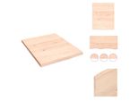 Vidaxl Scaffale A Muro 40X50X2 Cm In Legno Massiccio Di Rovere Non Trattato - Scaffali A Muro