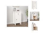 Vidaxl Credenza Bianca 40X35X80 Cm In Legno Di Pino Massiccio - Credenze