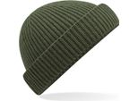 Beechfield B383R | Harbour Beanie - 50% Poliestere Riciclato - Colore: Verde Oliva - Taglia: Unica