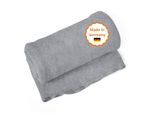 Coperta Sleepling Germany, Coperta Da Divano, 150 X 200 Cm, ÖKotex, Lavabile, Grigio Chiaro-Grigio Scuro Melange